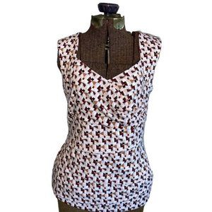 White House Black Market Criss Cross Bandage Top L